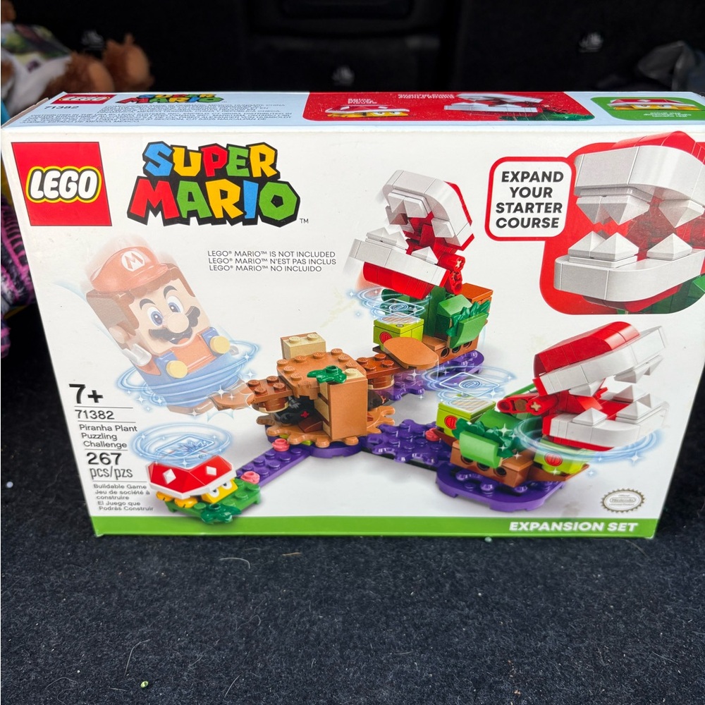 Lego Red and Green Building Set with Piranha Plant Theme